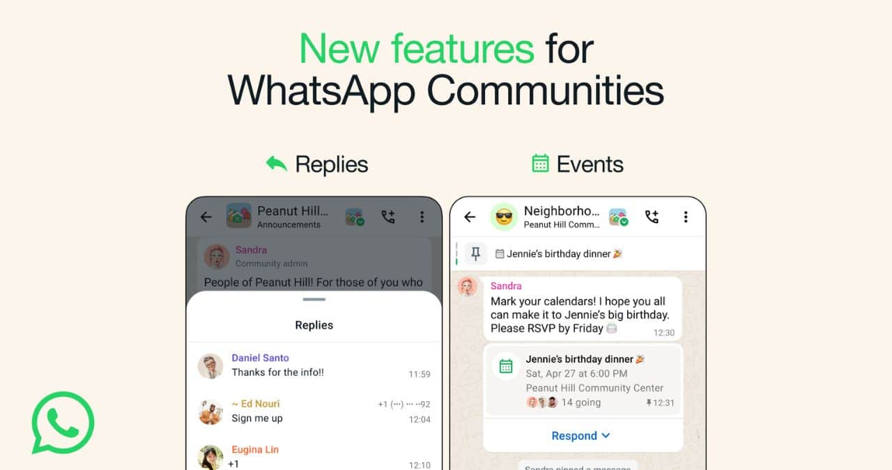Create Events in WhatsApp Communities