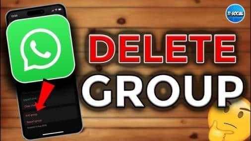 How to delete whatsapp group as admin on iphone