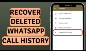 How to track WhatsApp call history